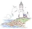 80158 LIGHTHOUSE - 80158 5" X 4" Lighthouse