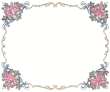 80082 ROSE FRAME - 80082 Rose Frame 4.5" x 5.5"