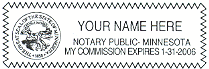 NPSAMPLE - Sample Minnesota Notary, Choose your style. Other states will meet state requirements .