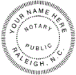 NPM1 Pocket Seal 1-5/8"  Notary Public Embosser