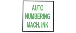AUTOMATIC NUMBERING MACHINE INK AND COLORBOX PADS