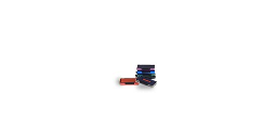 6/15/2D - 6/15/2  ROUND Two Color (red center blue)  Replacement Ink Pad Two Color