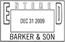 N82 ENTERED - N82 (1-5.16" X 2-1/8") ENTERED VERSA DATER