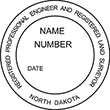 ENGLANDSURV-ND - Engineer and Land Surveyor Seal Stamp - North Dakota