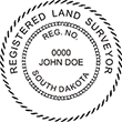 Full line of Land Surveyor Seal Stamps online. Customized with surveyor's name and registration number. Fast Shipping