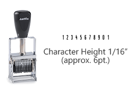 MJ00-11 - MJ 00-11 Self-Inking Numberer (112442)