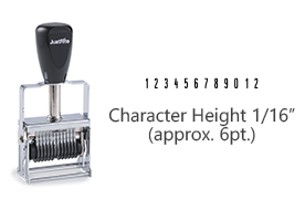 MJ00-12 - MJ 00-12 Self-Inking Numberer (112443)