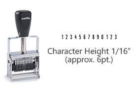 MJ00-13 - MJ 00-13 Self-Inking Numberer (112444)