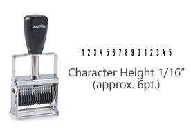 MJ00-15 - MJ 00-15 Self-Inking Numberer (112446)