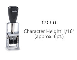 MJ00-6 - MJ 00-6 Self-Inking Numberer (112437)