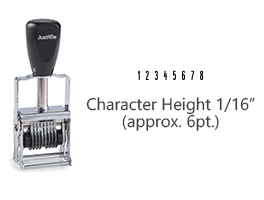 MJ00-8 - MJ 00-8 Self-Inking Numberer (112439)