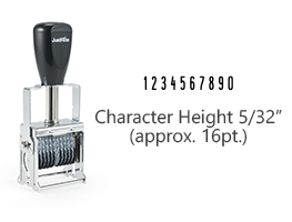 MJ1-10 - MJ 1-10 Self-Inking Numberer (102723)