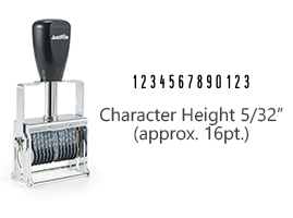 MJ1-13 - MJ 1-13 Self-Inking Numberer (112464)