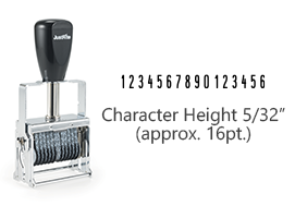 MJ1-16 - MJ 1-16 Self-Inking Numberer (102727)