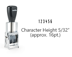 MJ1-6 - MJ 1-6 Self-Inking Numberer (102728)