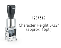 MJ1-7 - MJ 1-7 Self-Inking Numberer (102729)