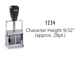 MJ2.5-4 - MJ 2-1/2-4 Self-Inking Numberer (112469)