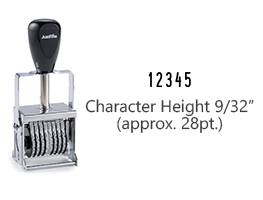 MJ2.5-5 - MJ 2-1/2-5 Self-Inking Numberer (102733)