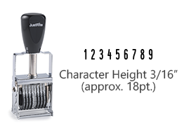 MJ2-9 - MJ 2-9 Self-Inking Numberer (102744)