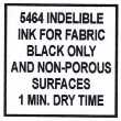 16OZ. AERO #5464 INDELIBLE BLACK LAUNDRY INK - MUST SHIP UPS GROUND