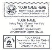 NP4915 Oversized  Notary Public Stamp 7/8" x 2-11/16 (May meet State requirements. Most States use NP4913))