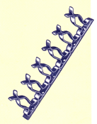 RUBBER STAMP STRIP RACK (12 CLIP) 0861545