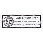 MN-NOT-RECT - Rectangular Minnesota Notary Stamp