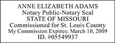 Notary Public Stamp Missouri - NPS-MO