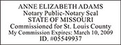 NPS-MO - Notary Public Stamp Missouri - NPS-MO