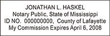 Notary Public Mississippi - NPS-MS