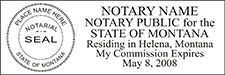 Notary Public Montana - NPS-MT
