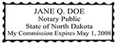 NPS-ND - Notary Public Stamp North Dakota - NPS-ND