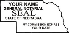 Notary Public Stamp Nebraska - NPS-NE-2