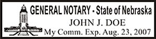 Notary Public Stamp Nebraska - NPS-NE