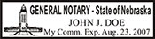 NPS-NE - Notary Public Stamp Nebraska - NPS-NE