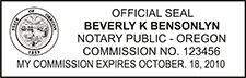 Notary Public Oregon - NPS-OR