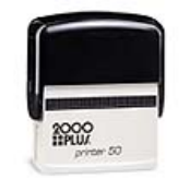 2000 Plus Printer 50 Stamp<br>1-1/8" x 2-3/4"
